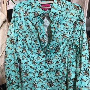 Patrona button down floral western shirt